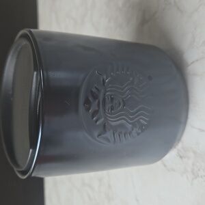 Starbucks 8 fl oz mug, black logo, like new